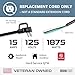 Iron Forge Cable Flat Plug 10 Gauge Power Cord Replacement - 10ft,15 Amp Black Heavy Duty, 10/3 SJT 3 Prong Cable for Appliances & Power Tools