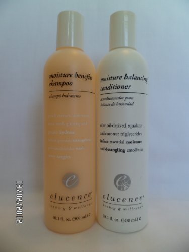 Elucence Moisture Benefits Shampoo and Balancing Conditioner Set, 10.1-Ounce