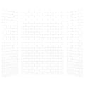 Transolid SWK603696-21 SaraMar 36-in X 60-in X 96-in Glue 3-Piece Shower Wall Kit, White