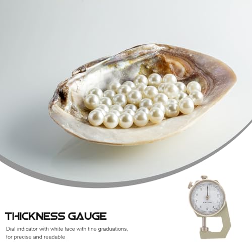 Calibrador de espesores para cuero, herramienta portátil de medición precisa con punta plana y afilada, ideal para artesanías DIY con cuero miniatura 5
