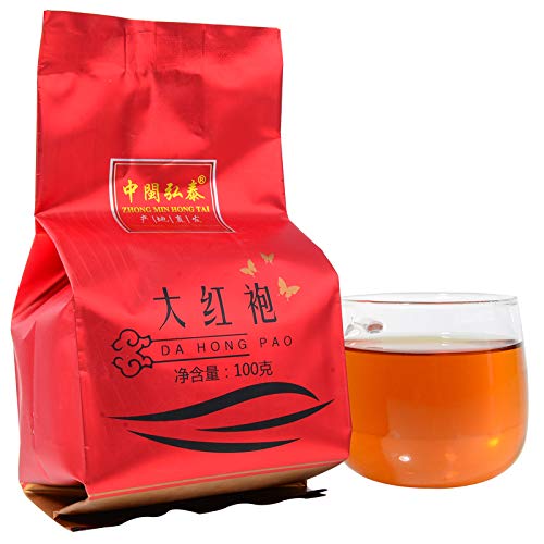 Miniatura 3 de Da Hong Paoï 3.52 ozï Té Oolong tostado Hoja suelta - Té Oolong de roca Fujian Wuyi Rock Dahongpao Big Red Robe - Té largo chino de alta montaña Wu