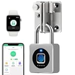 eLinkSmart lucchetto per armadietto da palestra, sblocco con impronta digitale o APP mobile, telecomando, registrazione, impermeabile, lucchetto con impronta digitale per palestra, bagagli, armadietto