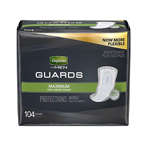 Product of Depend Guards for Men with Maximum Absorbency, 104 ct. [Biz Discount]