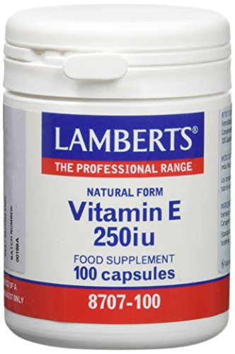 Lamberts Vitamina E, Natural 250Ui - 100 Cápsulas