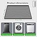 Washing Machine Drain Pan Silicone mat – 30x33 Inch Non-Slip Waterproof Washer Drip Tray, Anti-Vibration Soft Mat for Under Dryer or Washer, Floor Leak Protector for Laundry Room
