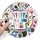 LYLSDSB Bowling Aufkleber 50 Stück Vinyl Funny Bowling Sport Sticker für Wasserflasche Laptop Skateboard Gepäck Handy Auto Fahrrad Computer,wasserdichte Aufkleber für Kinder Jungen Jugendliche