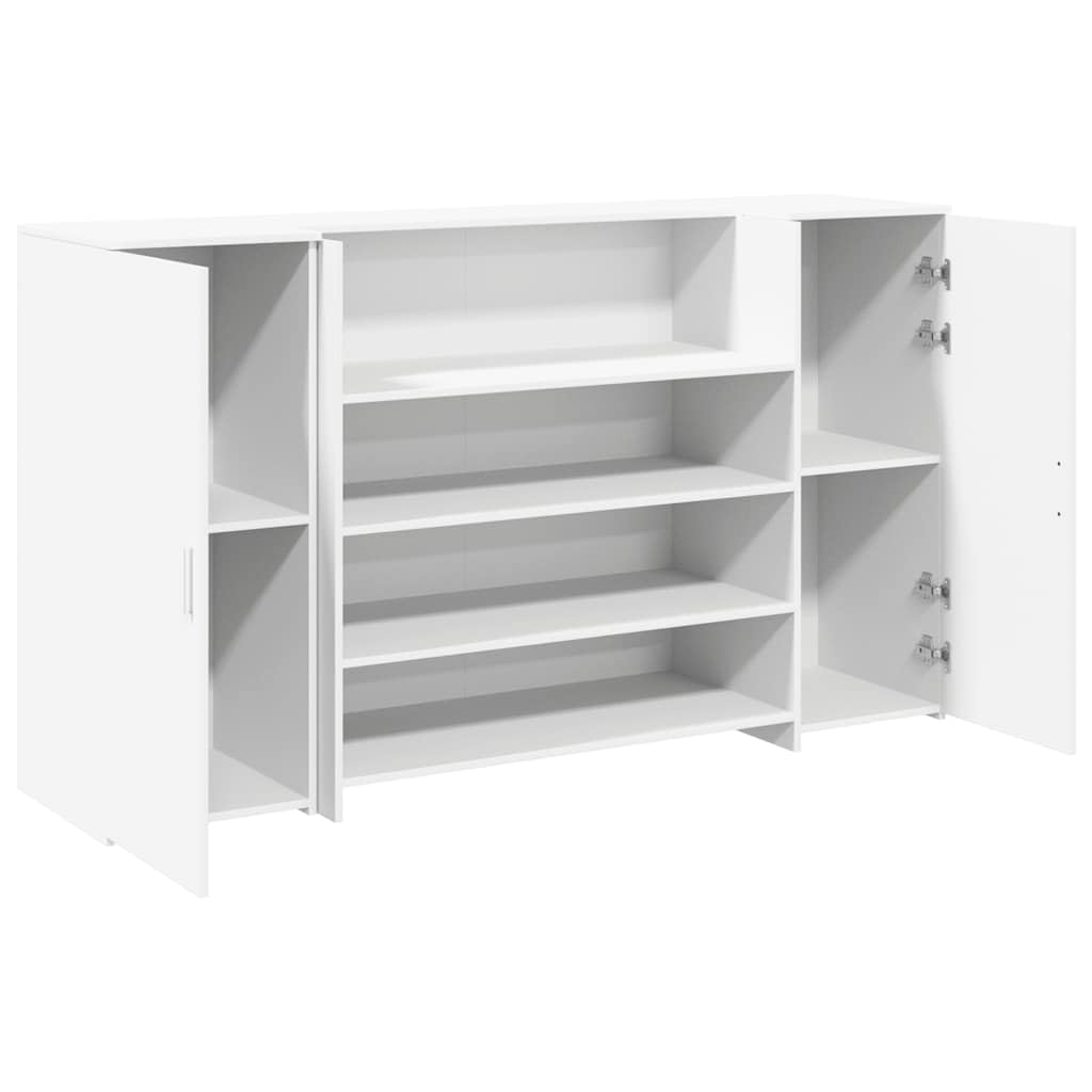 vidaXL Empfangstresen Weiß 180 x 50 x 103,5 cm Holzwerkstoff
