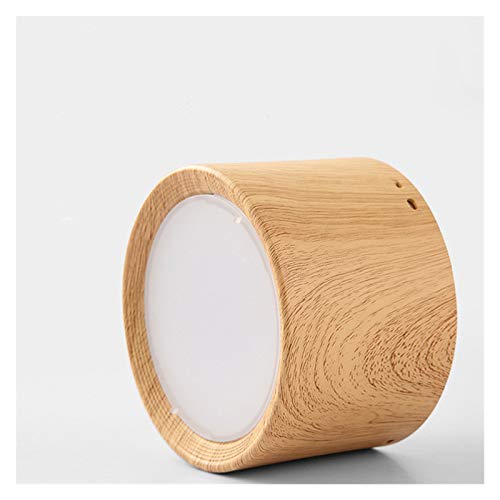 Dimmable 12W Warm White Ceiling Light 5W Wood Surface Mounted Spotlight Modern Indoor Lighting Fixture for Bars Restaurants and Home Decor.