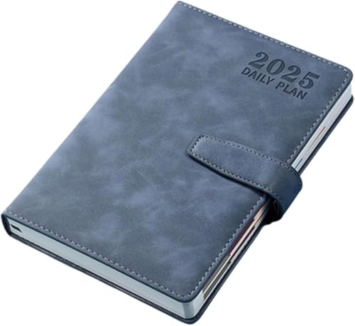 手帳 2025 1月始まり2025年12月まで日手帳 A5 スケジュール帳 システム手帳 日記帳 ビジネス手帳 プランナー防水性と防汚性1日1ペー (デニムブルーです)