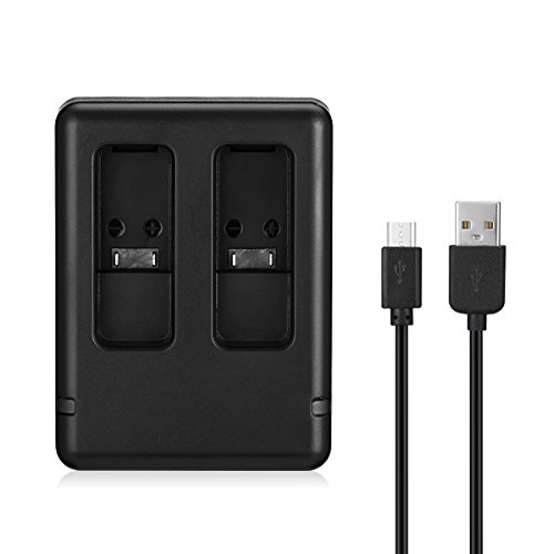 Dual Battery Charger with Micro USB Cable for GoPro HERO8 HERO7 HERO6 HERO5, HERO5 Hero2018