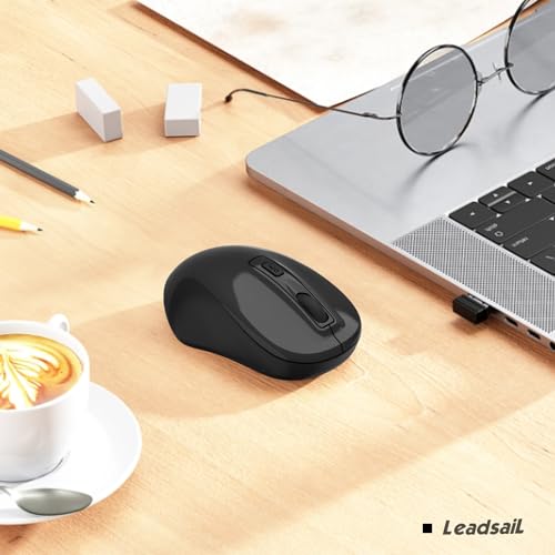 Silent Wireless Mouse with USB, 1600 DPI, 4 Buttons - Image 7