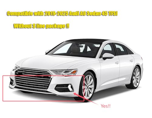 Image of 4pcs Mud Flaps Compatible with Audi A6 Sedan 45 TFSI 2019-2025 | Models without S-Line package, Front Rear Splash Guards Mud Guards, Black