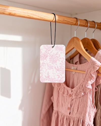 Image of Car Air Freshener Cute Pink Lace Bow Coquette Girly 5pcs Automotive Accessories Car Interior Hanging Scents Mirror Decor for Women Teen Girls