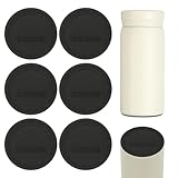 QUARKZMAN 6 Stück Silikonböden Für Sublimation Tumblers 21 Zoll Tumbler Silikon Schutz Antirutsch Böden Mit Klebefolie Für Wine Tumbler Skinny Straight Tumblers Schwarz