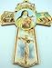 Produktbild St. Therese Katholisches Wandkreuz mit goldenem Rand, 15,2 cm