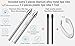 EMR Stylus With Eraser Pencil For Remarkable 2 Pen Wacom One Drawing Tablets Onynx Boox Scribe Supernote EMR Devices + Extra Titanium Alloy Metal Tips Nib + Palm Rejection & Tilt Support+4096 Pressure