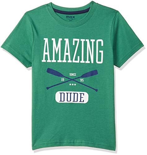 Image of Max Boys Printed Crew Neck T-Shirt