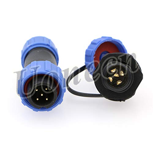 Conector impermeable Uonecn SP13 5 Pin pack 3 unidades miniatura 6