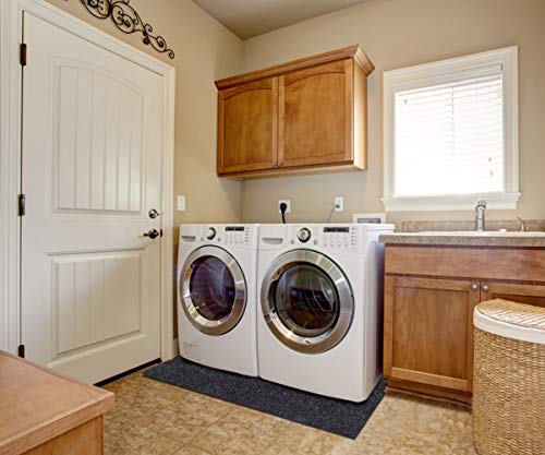 KALASONEER Under The Laundry Dryer Mat,Under Clothes Dryers Mat Slip Resistant,Absorb Water,Protects Floor from Water,and Spills,Slip Resistant and Waterproof(Laundry Dryer Mat:36inches x 30inches)