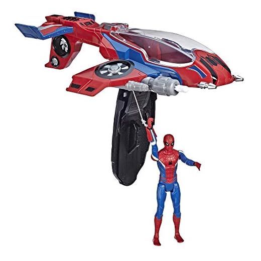 Marvel Spider-Man Far From Home – Véhicule Spiderjet et figurine - Jouet Spider-Man