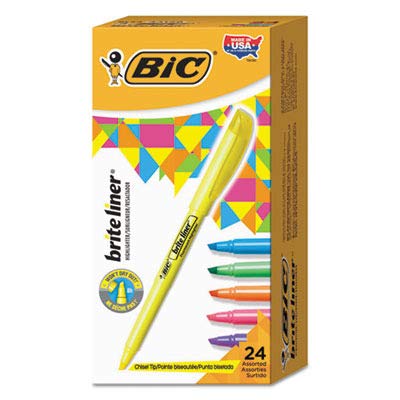 BICBL241AST UNITED STATIONERS (OP) HILIGHTER,BIC BRITELI,AST