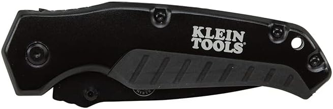 Klein Tools 44220 Pocket Knife, Black, Drop Point Blade