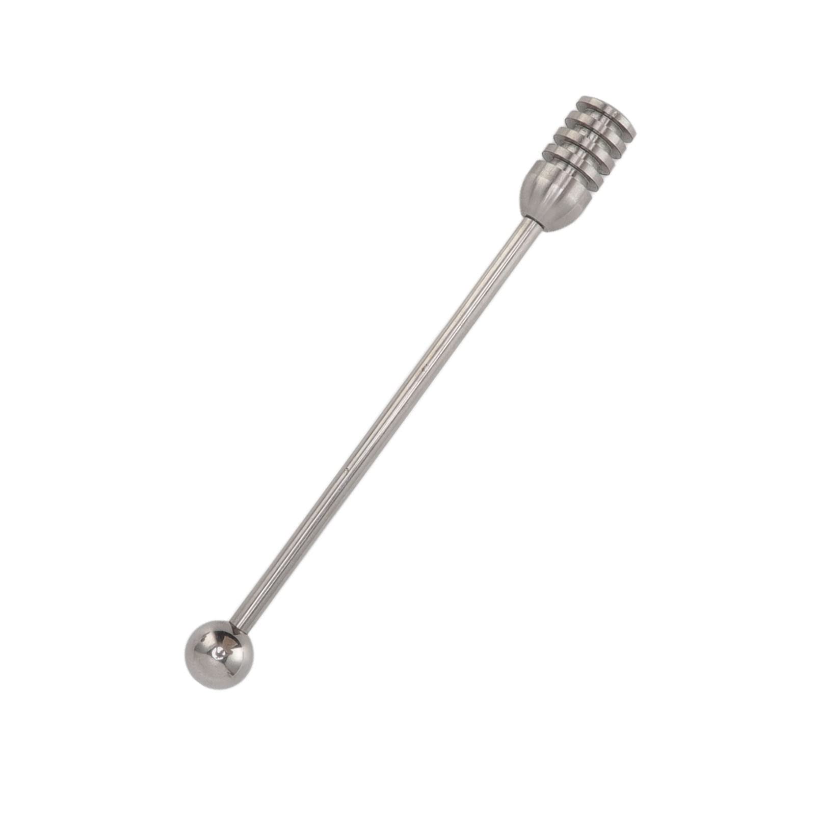 NDNCZDHC 6.1in Honey Mixing Stirrer, 304 Stainless Steel Honey Dipper, Smooth Honey Comb Stick, Honey Spoon Dispensing Drizzling Jam