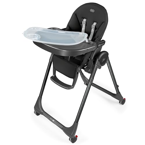 Image of PEG Prima Pappa Zero 3 - High Chair - True Black (Black) | For Children Newborn to 3 Years of Age - Made in Italy