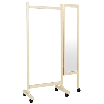 Amazon｜ヤマソロ ハンガーラック 洋服ハンガー ミラー付き