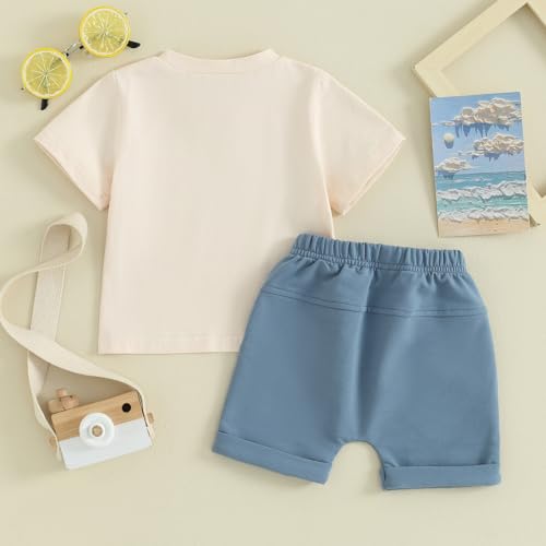 Toddler Baby Boy Summer Outfit Short Sleeve T Shirt Top Casual Shorts Set Infant Newborn Clothes 6 12 18 24 Month 2T3