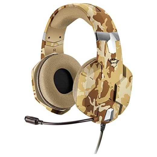 Headset Gamer PS4 / PS5 / XBOX series / SWITCH / PC / LAPTOP GXT 322D Carus Desert Camo - Trust