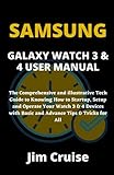  SAMSUNG GALAXY WATCH 3 & 4 USER MANUAL: The Comprehensive and illustrative Tech Guide to Knowing How to Startup, Setup and Operate Your Watch 3 & 4 Devices with Basic and Advance Tips & Tricks for All