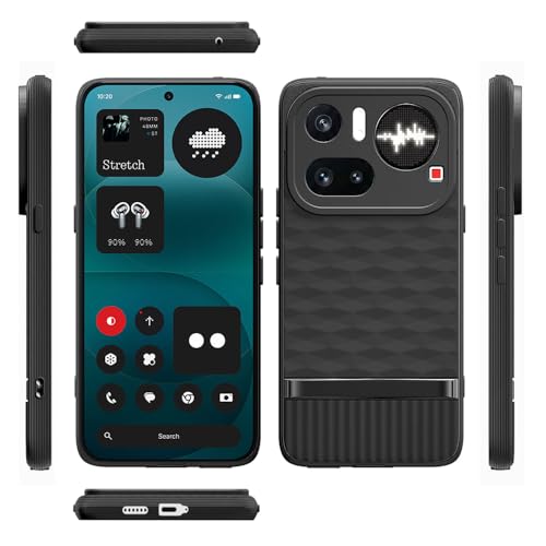 Image of Shockproof Case Compatible with Nothing Phone (4a) Pro 5G | Full Camera Protection | TPU Flexible Back Cover for Nothing Phone (4a) Pro 5G (Matte Black)