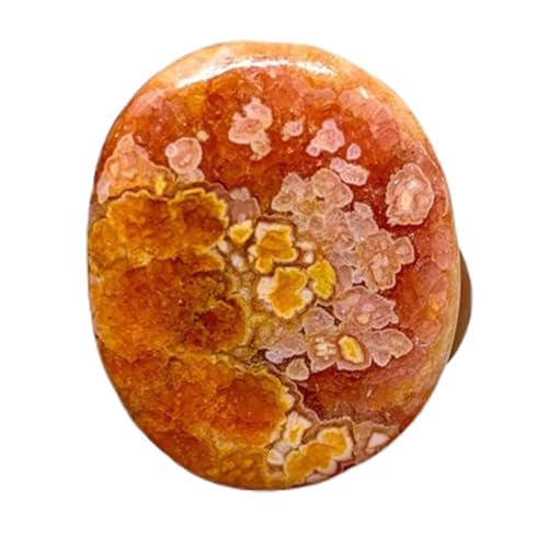 Rhodochrosite cabochon 35x28mm pour création de bijoux artisanaux uniques