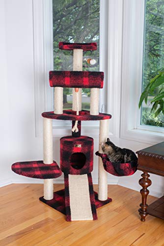 Armarkat B5806 Classic Cat Tree With Multiple Features, Jackson Galaxy Approved, Four Levels Real Wood Furniture #TOP1
