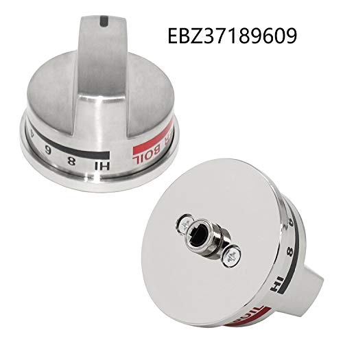 YEECHUN 4 Pack EBZ37189611 Knobs & 1 Pack EBZ37189609 Range Burner Super Boil Knob for LG Gas Stove / Oven, Replacement for LRG30355ST LRG30357ST LRG30855ST - Thumbnail 2