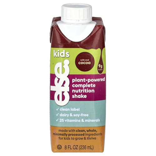 Image of Else Kids Nutrition Shake Chocolate, 2-12 Years, Dairy Free, 8 fl oz 4 Pack | Plant-based ready-to-drink shake with 25+ vitamins & minerals. Dairy & gluten free for everyday nutrition.