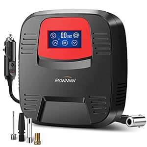 MONNNN Digital Tyre Inflator Portable Air Compressor Car Tyre Pump