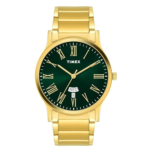 Image of TIMEX Analog Watch for Man with Round Dial & Water Resistant Men's Wrist Watches