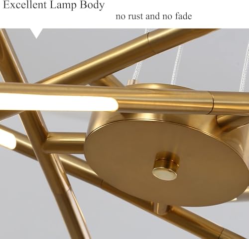 Suspension LED 72W luminaire haut de gamme à intensité réglable pour salon - 5