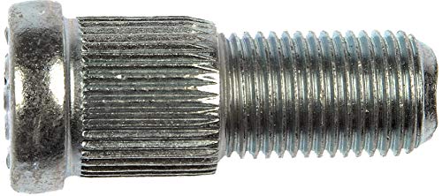 Image of Dorman 610-095 1 /2-20 Serrated Wheel Stud - .623 in. Knurl, 1-13 /32 in. Length Compatible with Select International /Oldsmobile Models, 10 Pack (Made in USA)