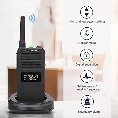 Two Way Radios - Connecom Digital & Analog Compatible Radios Business Long Range Walkie Talkies Suitable For Shop, Hotel, Warehouse, Restaurant, Chain Etc Two-Way Wireless Gd700 2 Pack #TOP4