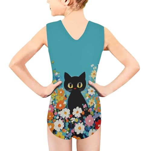 Image of Mumeson Girls One Piece Swimsuits Lightweight V-Neck Swimwear Bathing Suits for Little Girls 3-14 Years