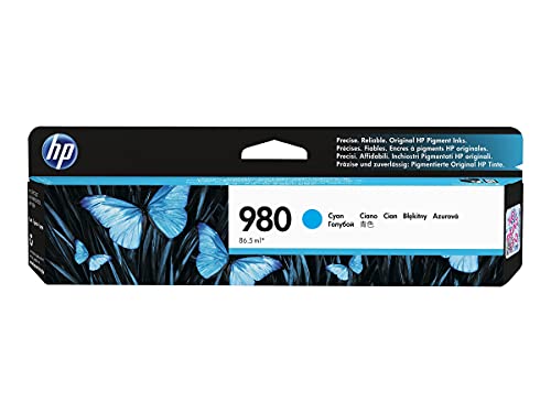 HP 980 Toner Cyan authentique (D8J07A)