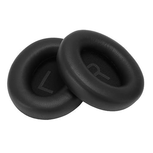 Coussinets de rechange pour Anker Soundcore Space Q45 en cuir noir
