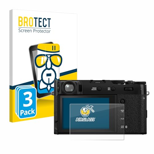 brotect Glass Screen Protector Film for Fujifilm X100VI (3 Pack) - Glass-Foil 9H Protection [Scratch Resistant, High Clarity]
