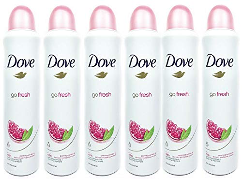 6 Pack Dove Go Fresh Pomengranate & Lemon Anti Persp. Deodorant Spray 150ml