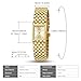 CNYXCN Gold Watches for Women Luxury Fashion Square Ladies Quartz Wrist Watch with Stainless Steel Band,Bracelet Adjustment Tool Included