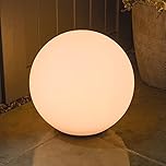 Shapelights® Indoor Outdoor USB Chargeable Solar Powered Colour Changing Mood Light - Sphere 35cm