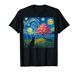 Cat Cherry blossom Sakura Starry Night Cats lover